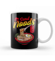 Funny Send Noods Anime Gamer Pho Ramen Noodle Pun Kupa Bardak Porselen