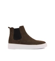 Shoetyle - Haki Hakiki Deri Süet Erkek Chelsea Bot   250-041