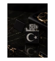 Benzinli Metal Çakmak Türkün Simgesi Ay Yıldız Bayrak Temalı Premium Hediye Dolu Gönderim