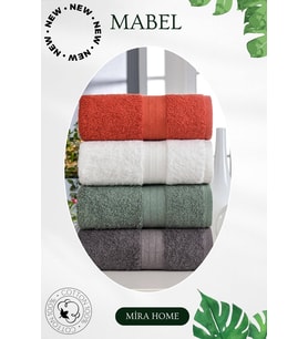 4 Lü El Yüz Havlu Seti %100 Pamuklu 50x85 Cm Mabel (Antrasit)
