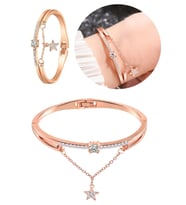 Gogoey Kadın Bilekliği Bayan Takı Rose Gold Trend Hediye Şık  RB66
