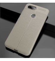 Xiaomi Mi 8 Lite Kılıf Pu-Deri Leather Pu Serisi Esnek Soft Ultra Protection (Gri)
