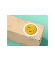 Sevimli Gülücükler Yuvarlak Mat Etiket Cute Round Sticker 3 Cm (95 Adet)