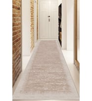 Dijital Baskılı Kaymaz Taban Yıkanabilir Modern Yolluk Ve Koridor Halısı NDU-HS-185 (Vizon)
