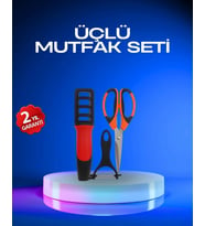 Profesyonel Mutfak Makas Seti –  Kesim Makası + Soyacak + Bileyici