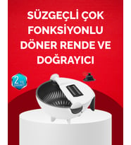 Döner Mekanizmalı Sebze Doğrayıcı Hazneli Rende