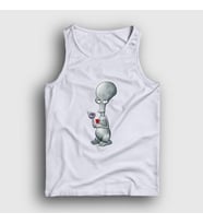 Presmono Unisex Beyaz Alien Roger Smith Dizi American Dad Atlet 299198tt (Beyaz)