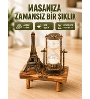 Ev, Ofis Ve Kafeler İçin Retro Ahşap Kum Saati Dekorasyonu