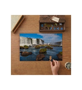 Iguazu Akarsu - Doğa Manzarası Tasarımı 240 parça Ahşap Puzzle Ahşap Kutuda MP01292