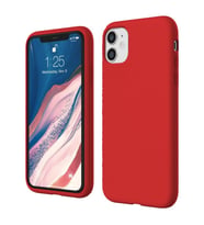 Apple iPhone 11 İnce Mat Silikon Kılıf Kırmızı