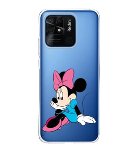 Redmi 10c  Kapak Minnie Mouse Tasarımlı Şeffaf  Kılıf
