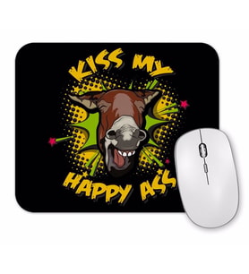 Donkey Jackass Kiss My Happy Ass Mouse Pad