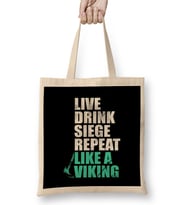 Assassins Creed Valhalla Viking Life Motto Bez Çanta Uzun Saplı