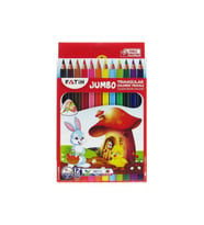 Jumbo Üçgen Kuru Boya Kalemi 12 Renk