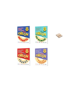 Orjin LGS 8. Sınıf Matematik Fen Türkçe ve İnkılap Etkinlikli Konu Özetli Soru Bankası 4lü Set