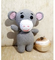 Amigurumi Sevimli Miniklerden Maymun Sağlıklı Oyuncak El Örgüsü