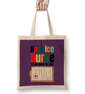 Nurse Gift İdea FunnySaying QuoteNursing Medical Bez Çanta Uzun Saplı