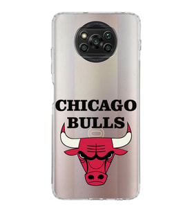 Xiaomi   Poco X3 NFC  Kamera Korumalı Kapak Chicago Bulls Tasarımlı Şeffaf  Kılıf