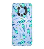 PrintiFy Huawei Nova Y90 ile Uyumlu 1mm Slim Fit Nazar Boncuğu 3 Baskılı Şeffaf  Kılıf