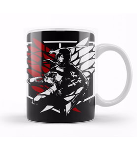 Attack On Titan Mıkasa Ato Kupa Bardak Porselen