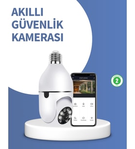 Northcity Kompakt Tasarımlı Gece Görüşlü Kablosuz Kamera - 360° Dönebilen Güvenlik Çözümü