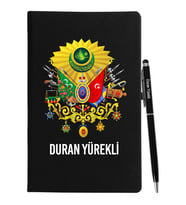Osmanlı Tasarımlı Siyah Defter Kalem Seti