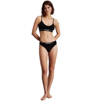 Yohannes Club, Kadın Pamuklu İç Çamaşırı Takımı ( Bralet- Lastik Kemerli Bikini), Renk Seçenekli (Siyah)