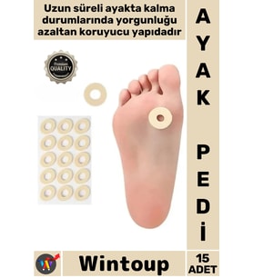 #AyakPedi Ayakkabı Konfor Koruyucu Ortopedik Bakım Nasır Önleme Ayak Nokta Pedi Sünger Yastık 15 Adt