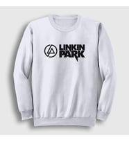 Presmono Unisex Beyaz Logo V2 Linkin Park Sweatshirt 98308tt (Beyaz)