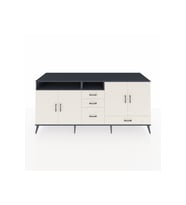 Kronos Konsol 5 Raflı 4 Çekmeceli 4 Kapaklı 220x59x99 Antrasit-Aytaşı/Aytaşı