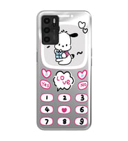 Oppo A16 / A55 Uyumlu Kawaii Köpek Tasarımlı Şeffaf Telefon Kılıfı