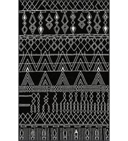 Eliana Home Baskılı, Yıkanabilir Kaymaz Taban Salon Halısı LNA0090-SD946 100x150 cm (Siyah)