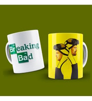 Breaking Bad Temalı Porselen Kupa Bardak Dizi Severler İçin Hediye Özel Tasarım