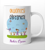 Okul Öncesi Öğretmenlerine Özel Kişiselleştirilebilir Kupa Bardak. 4