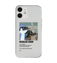 Iphone 12 Uyumlu Regular Show Mordecai ve Rigby Desenli Şeffaf Telefon Kılıfı