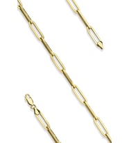 14 Ayar Altın Kalın Ataç Bileklik 5.75 mm (Sarı)