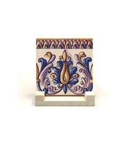 İtalyan Deseni Baskılı Taş Masaüstlük 10X10