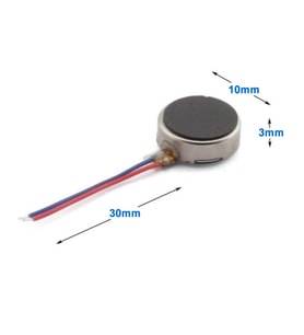 Titreşim Motoru 10mm 1027 12000 Rpm DC 2V/5V Küçük Telefon Oyuncak Saat