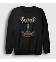 Presmono Unisex Siyah Defiance Ensiferum Sweatshirt 145417tt
