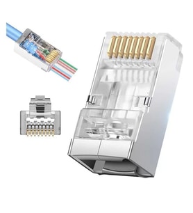 Pm-25748 Ez Plug Yeni Nesil 8 Pin Uçlu Rj45 Soket 8P/8C (100’Lük Paket)