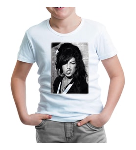 Amy Winehouse - Back To Black Beyaz Çocuk Tshirt