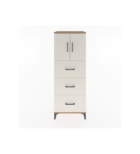 Hyperion Dolap 2 Raflı 3 Çekmeceli 2 Kapaklı 60x44x163 Çam-Aytaşı