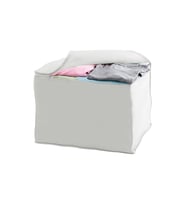 MİNİ BOY ÇORAP HURCU PİKE HURÇ BEYAZ KALIN KUMAŞTAN 30X30 YÜKSEKLİK 25 CM