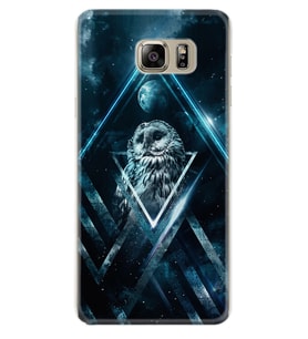 Samsung S7 Edge S20 Fe Plus Ultra S21 S22 Kılıf Desenli Silikon Old Owl 1649