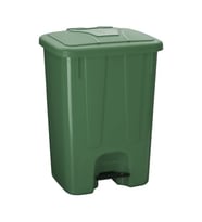 Omnipazar SY-4260 Yeşil Köşeli Pedallı Çöp Kovası 65 litre 08719