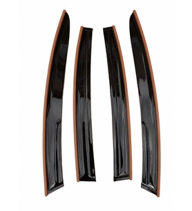 Hyundai Elantra Cam Rüzgarlığı Kahverengi Kromlu 2017-2019 Arası 4-Lü