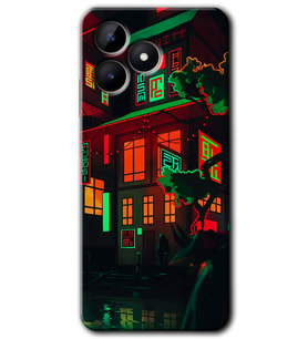 Realme C53 Kılıf HD Desen Baskılı Kılıf - China Street