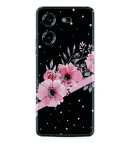 Tecno Pova 5 Kılıf Resimli Desenli Baskılı Silikon Siyah Şerit Mermer 1298