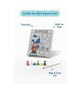 Ramazan & Bayram Eğitici Boyama Seti Eid Mubarak (Şövalesiz)