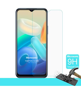 Microsonic Vivo Y32 Tempered Glass Cam Ekran Koruyucu (Renksiz)